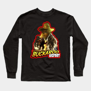 The Adventures of Buckaroo Bigfoot Sasquatch Explorer Long Sleeve T-Shirt